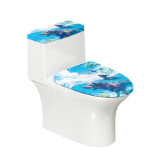 Toilet Lid Dust Cover Set Polyester Elastic Edge