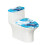 Toilet Lid Dust Cover Set Polyester Elastic Edge 1