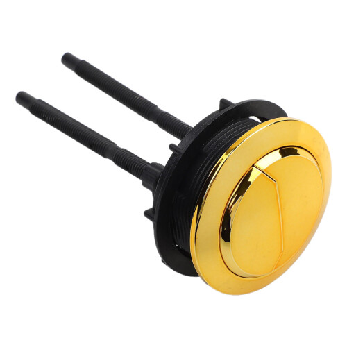 Gold Electroplated Dual Flush Toilet Button Set 1