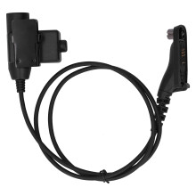 Adaptér kabelu Push-To-Talk pro rádiovou komunikaci, vodotěsný taktický vojenský adaptér kompatibilní se zařízeními XiR P8200APX2000,