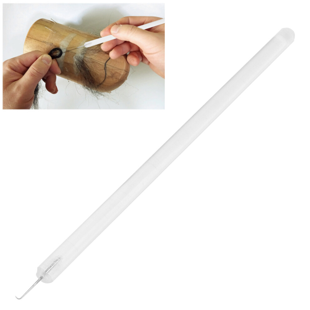 Transparent Ventilating Needle Set for Wig Making, ABS & Steel
