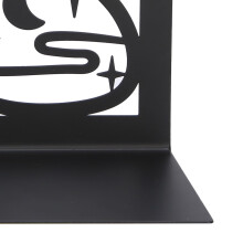 2pcs Metal Bookends, 17cm Iron Bookends for Desk & Shelf Storage
