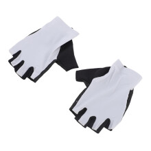 Stoßdämpfende Fahrrad-Handschuhe mit halbem Finger für Damen und Herren, Grau XL