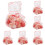 Snoephouders in de vorm van gummybeertjes, roze plastic, 12 stuks 2