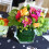 Pot en mousse florale, 11 x 11 x 9 cm, 8 pièces 7