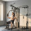 SPORTNOW Home Gym Smith Machine with 65kg Weight Stack 1