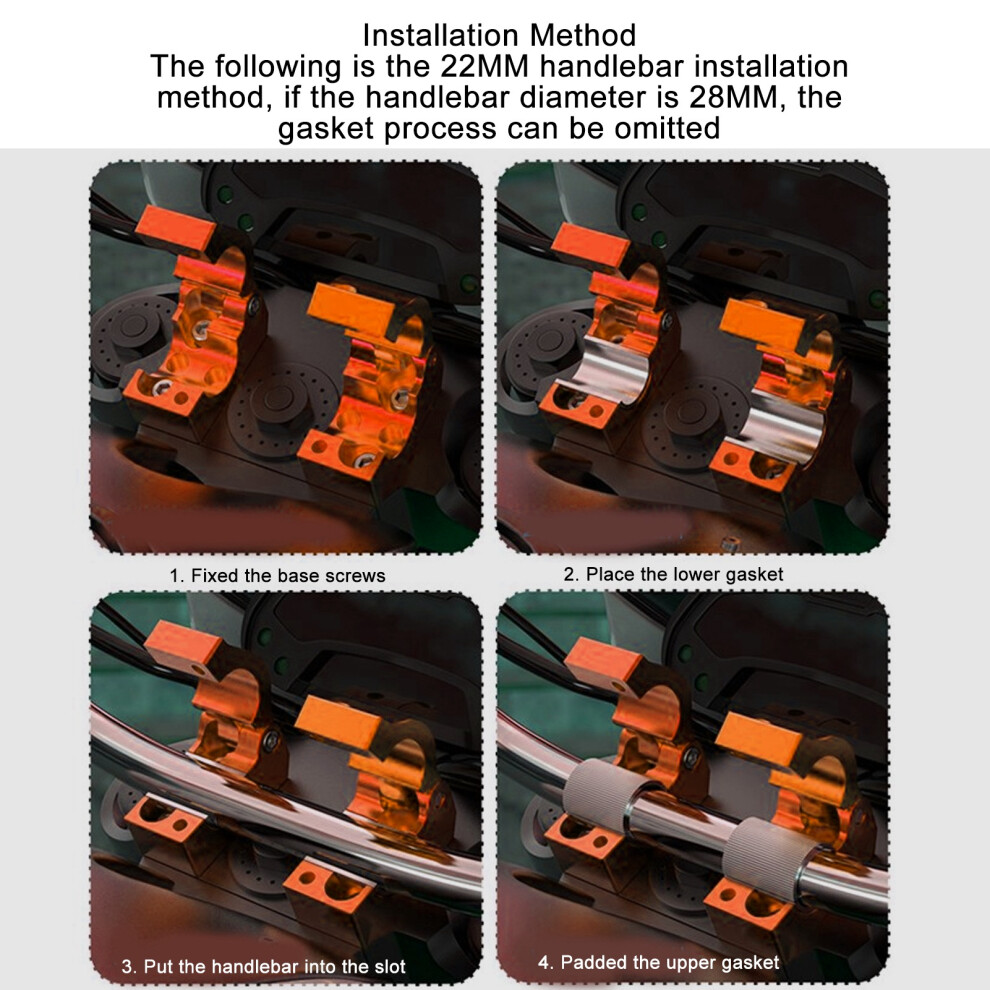 Metal Handlebar Press Block Orange 7340572112309