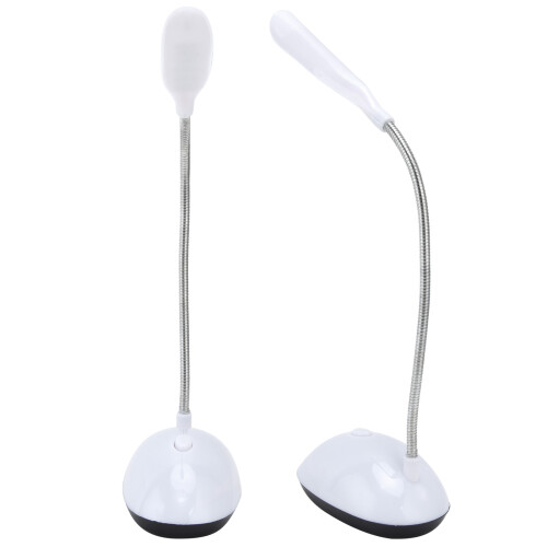 Kids LED Bedside Reading Lamp 360 Adjustable White Plastic 2