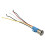 22mm自锁式按钮开关 110-220V 不锈钢带LED 8