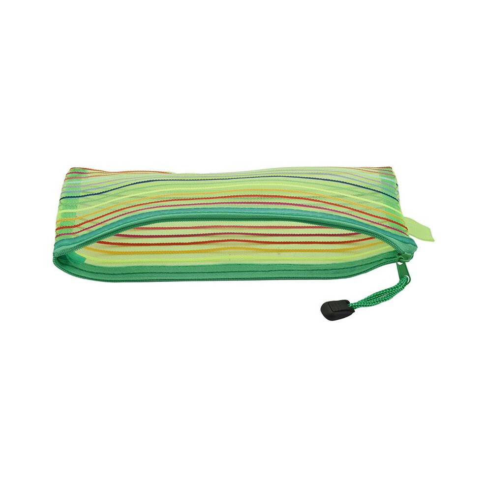 A6 Zipper Mesh Pouch, Colorful Pencil Pen Bag Document Bag Storage Pouch for Travel Makeup, Offices Supplies(28 Pieces)