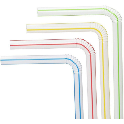 Triani Flexible Plastic Straws BPA-Free 300 Pack 2