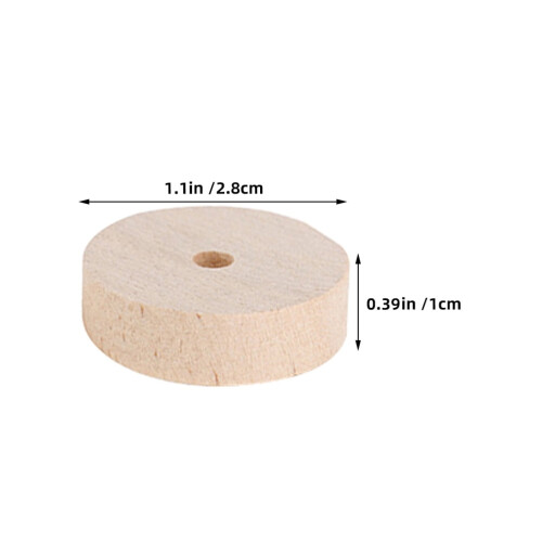 50PCS Mini Tires for Crafts Projects Wood Material Ideal for Hobby Projects 1