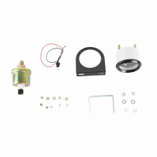 52mm Oil Pressure Gauge 0-100 PSI for 12V Vehicles, Durable Metal & Plastic