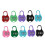 ROSENICE 10Pcs Mini Combination Lock Rectangular Keyless Locking for Travel Storage Security 4