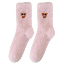 Women's Winter Fleece-Lined Thick Warm Mid-Calf Socks, Cute Thick Sleep Socks, Soft and Cozy Footwear for Ultimate Comfort