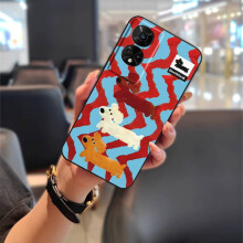 Capa de TPU para celular compatível com TCL50 5G/50XE5G/50XE NXTPAPER5G – Grafite, resistente à sujeira, à prova de choque, design fofo de animal