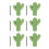 Ceramic Drawer Pulls Green Cactus Kitchen Cabinet 6 Sets 1