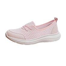 Scarpe ortopediche da donna Willtoo, comode suole universali, scarpe da ginnastica leggere in mesh, modello slip-on, colore rosa, larghezza 8 pollici.