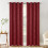 Light Blocking Thermal Curtain Panel Red 52x84in 1