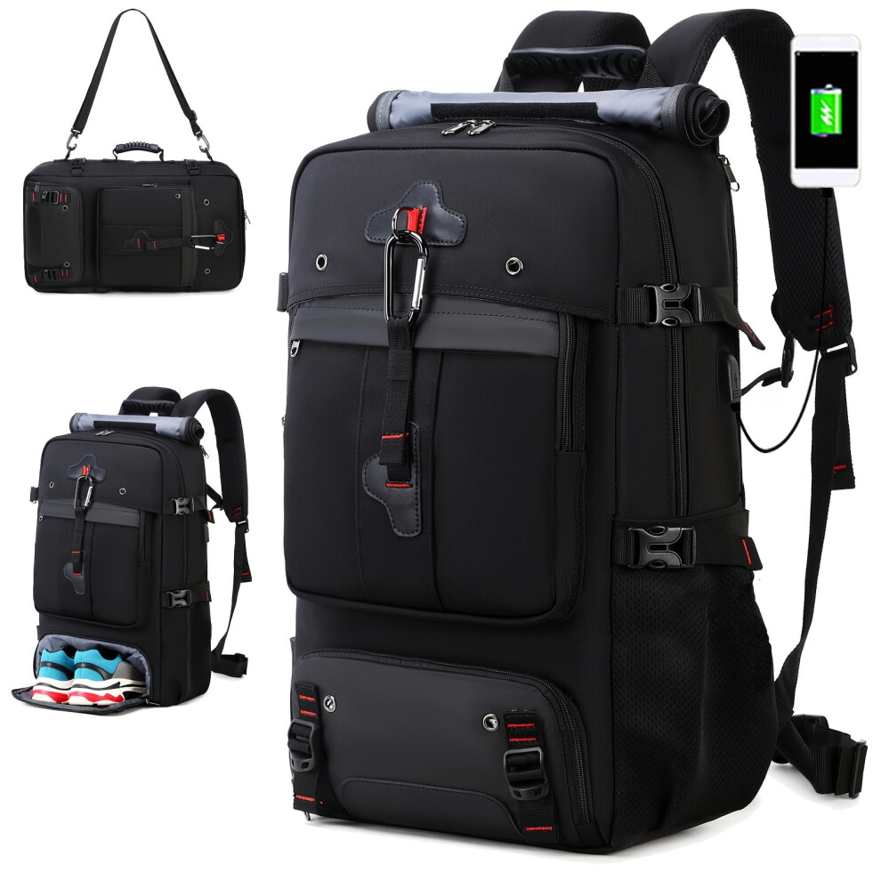 Travel Backpack For Men And Women 40L Carry-On With Shoe 974856989591