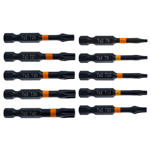 Robust 50mm Magnetic Torx Screwdriver Bits Compatible with Electric Tools, T9, Professional Tool Bits, Magnetic Screwdriver Bits 2