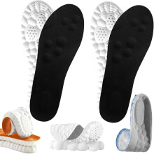 Insoles for Men Women,4D Memory Foam Cloud Shoe, Arch Support - Anti-Fatigue Comfort, Shock Absorption Soles and Foot Pain Relief, Trim-to-Fit Design