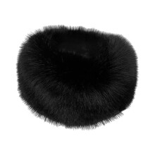 Plush Headband Hair Band Ski Hat for Outdoor Activities Travel Daily Wear Black