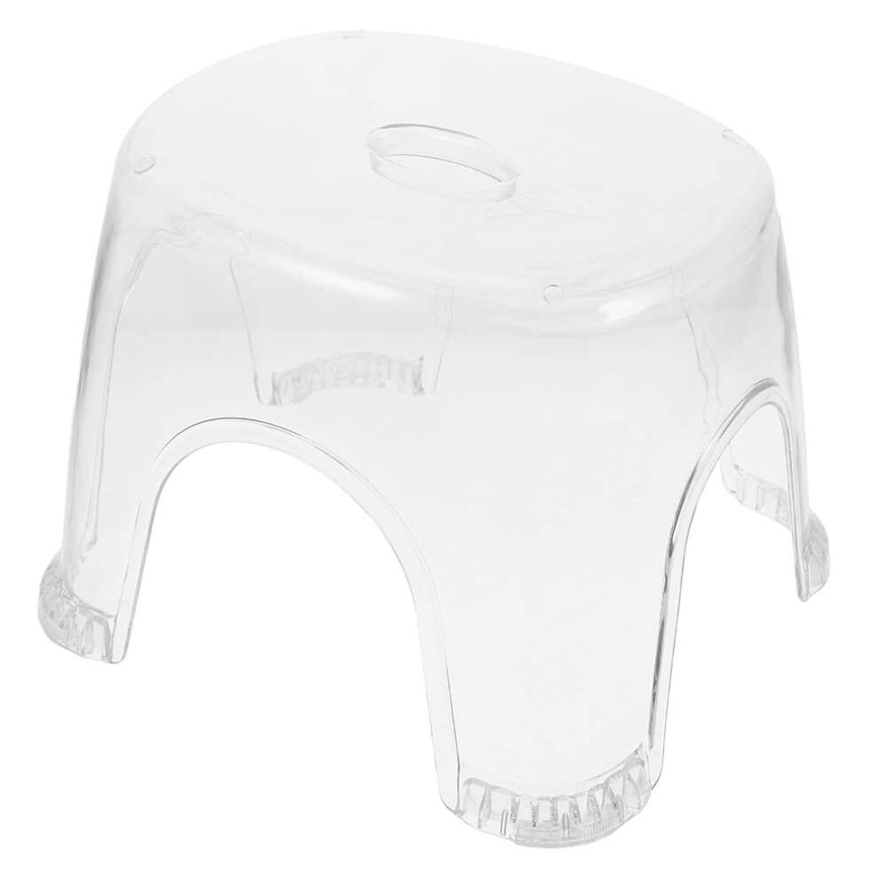 Waterproof Shower Stool Non Slip Step Stool Transparent PP 1Pack