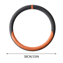 Breathable Microfiber Leather Steering Wheel Cover – Anti-Slip, Comfortable Fit, Compatible with Most Vehicles