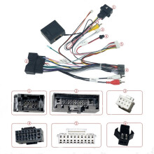 16Pin Stereo Audio Wiring Harness w/Canbus Box For Ford Kuga Focus Edge Explorer