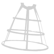 White Petticoat Underskirt Crinoline for Bridal Dress