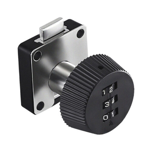 Combination cam Lock Cabinet Code Lock Number Digit Code Security Lock Kitchen Cabinet Lock for Home Garage Mailbox Wardrobe BlackInclined41x41mm