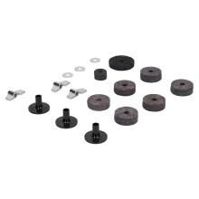 18PCS Cymbal Replacement Accessories HiHat Clutch Felt Sleeves Gray