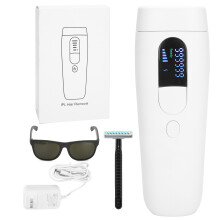 Laser Hair Remover IPL Technology Painless Sapphire Ice Cooling Visible Results Safety Guarantee for Head To Toe Hair Removal Manual Mode Auto Glide