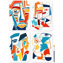 1 juego de 4 piezas, 4 estilos, plantillas de dibujo y pintura de PET caladas para álbumes de recortes y fotos DIY, 297 x 210 mm, 1 pieza/estilo,