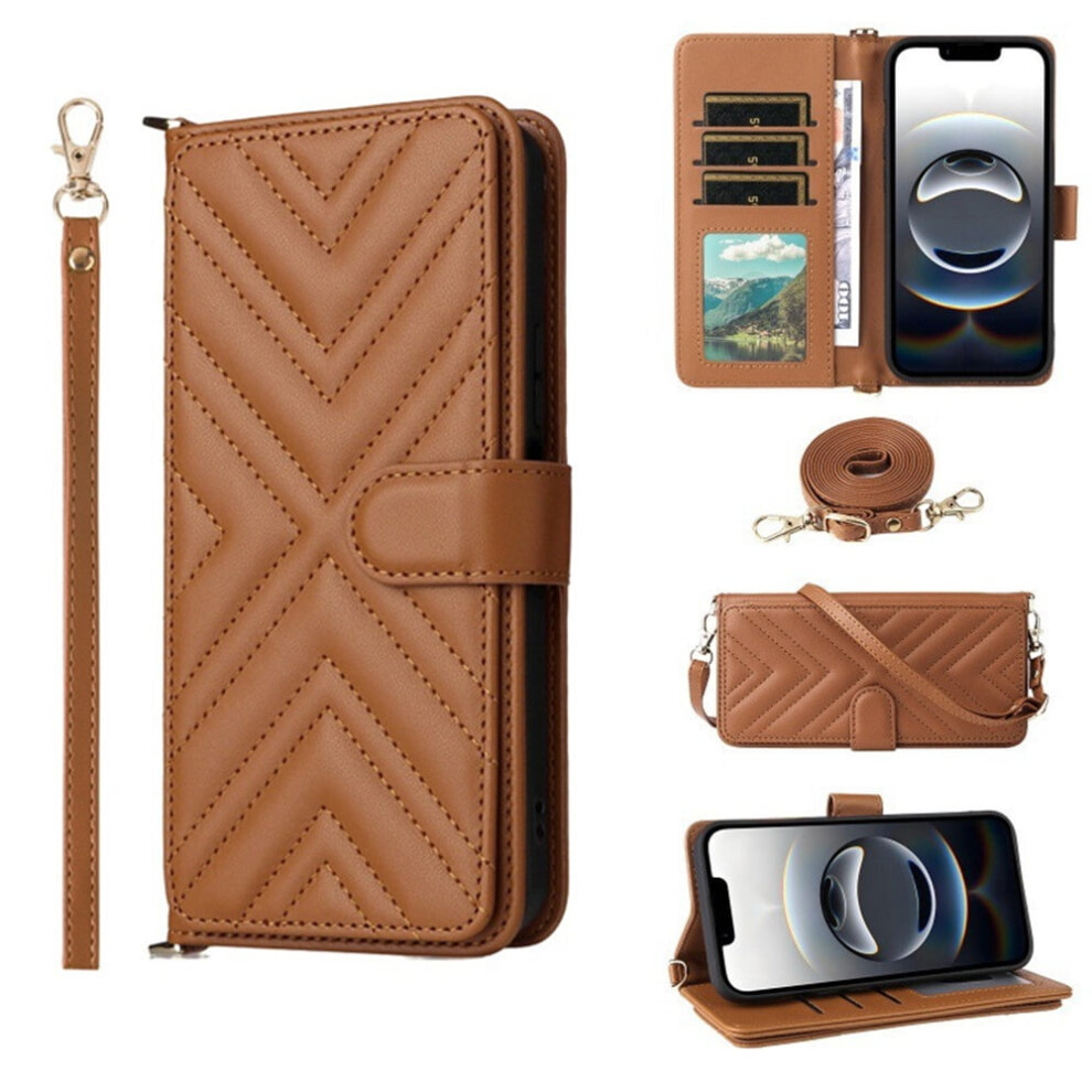 Compatible With Samsung Galaxy A16 4G/5G Diamond Pu Leather Wallet Case Â Magnetic Flip, Multi-Card Slots, Kickstand, Detachable Shoulder & Wrist 9340959408290