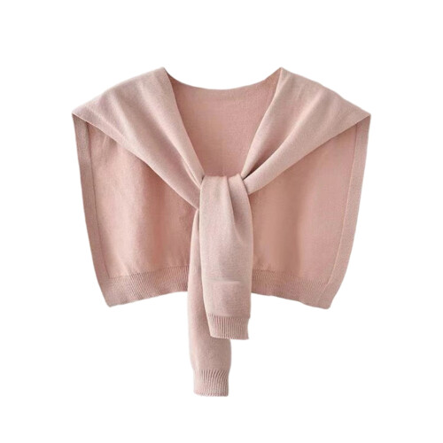 Damenmode Vielseitiger Strickschal aus Eisseide, rosa