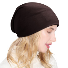Silk Wide Headbands for Women – Hair Scarf, Workout Bandana, Beanie, Coffee Color, One Size, Compatible with All Hair Types