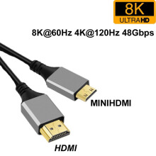 miniHDMI Cable v2.1 1m 2m 3m 5m 48Gbps 8K@60Hz