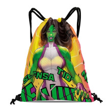 Sac cu șnur She Hulk: Ideal pentru fitness, drumeții, înot, călătorii, plajă și cumpărături, cu o caracteristică impermeabilă, dimensiuni