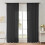 Sheer Curtains Solid Color Lightweight 2-Pack 1