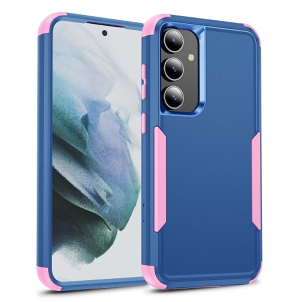Heavy Duty 3-Layer Bumper Case For Samsung Galaxy S25 Plus 5G 6.7" Â Shockproof, Dropproof, Full Rubber Armor, + Blue/Pink 9340959344192
