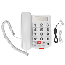 Senior Citizen Landline Telephone Large Physical Keys Easy To Press Numbers Enhanced Hearing Features Loud Ringer Volume Adjustability Built In