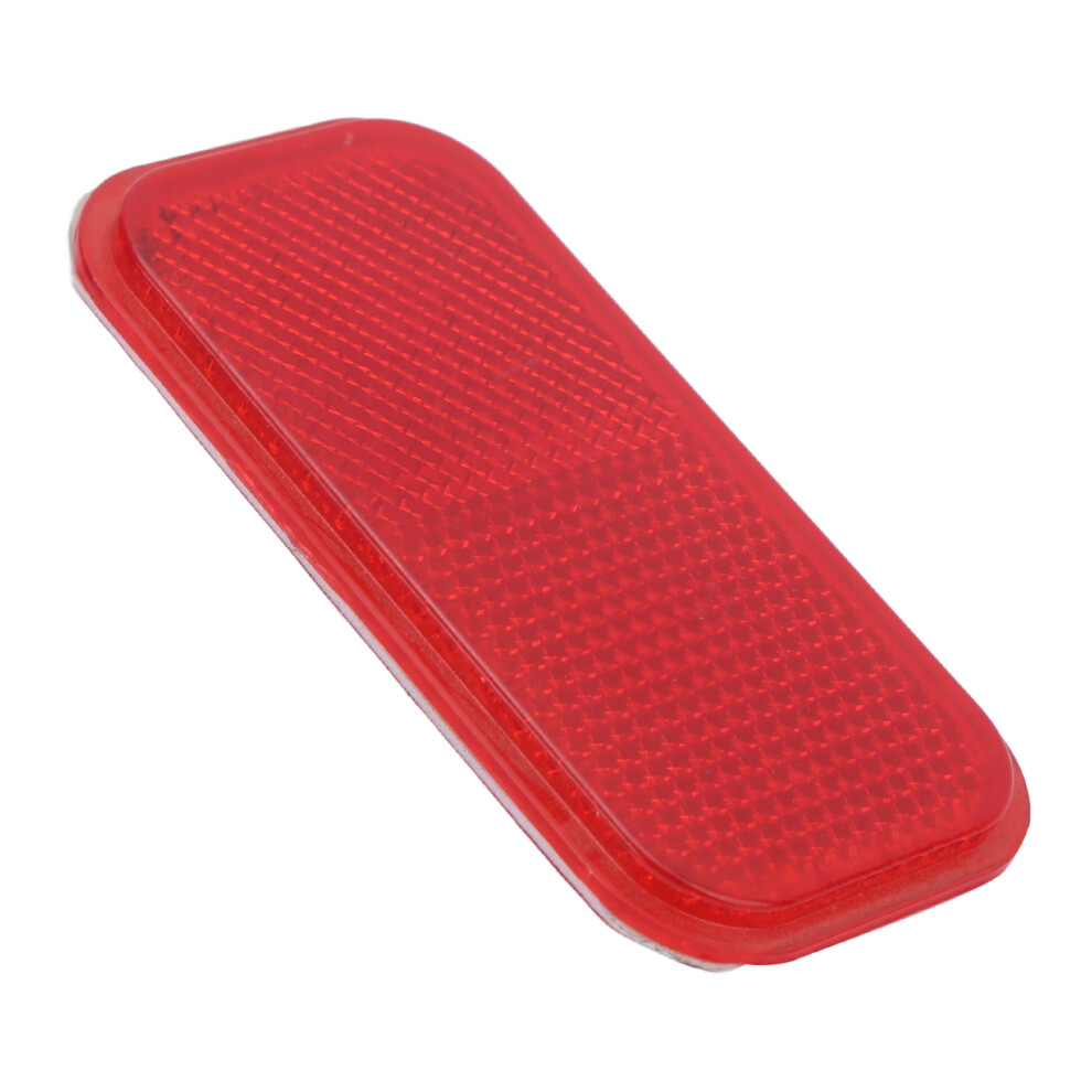 Abs Night Safety Reflector For Cars & Motorcycles 4.5X8.5cm Red 7641391669624