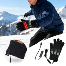 1Pair Electric Heated Gloves for Men & Women, 3 Heat Settings, Touchscreen Compatible, Lightweight Unisex Design