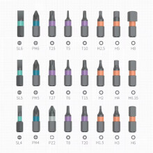 2X 24 in 1 Multi-Purpose Ratchet Wrench Screwdriver S2 Magnetic Bits Tools Set DIY Household Repair Tool