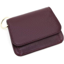 Small Wallet for Women RFID Blocking Card Case Slim Tri-Fold Wallet with Zipper Pocket and