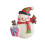 Pink Snowman Christmas Refrigerator Magnets 3D 1