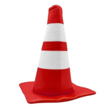 Traffic Cone Hat Fancy Dress Costume Accessory for Cosplay Birthday Festival red Dome
