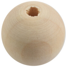 Natural Ball Wood Spacer Beads 25mm 30 pcs